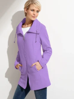 Fleecejacke mit 2-Wege-Reißverschluss