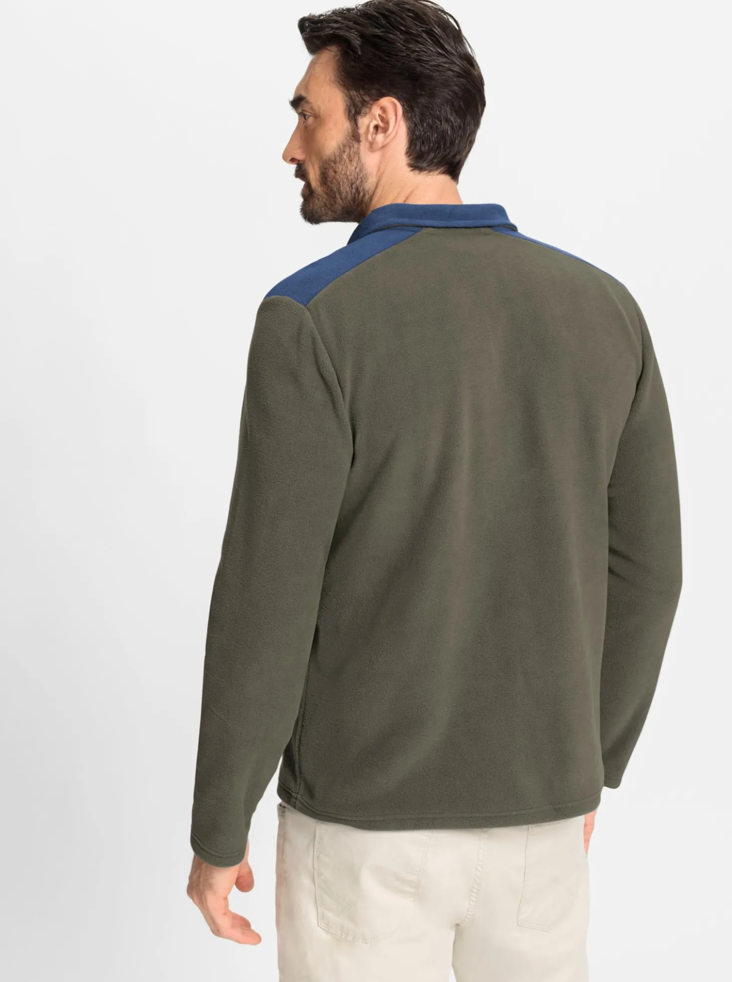 Fleeceshirt mit Reißverschluss-Brusttasche