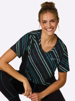 Funktionsshirt mit Kontrast-Einsätzen