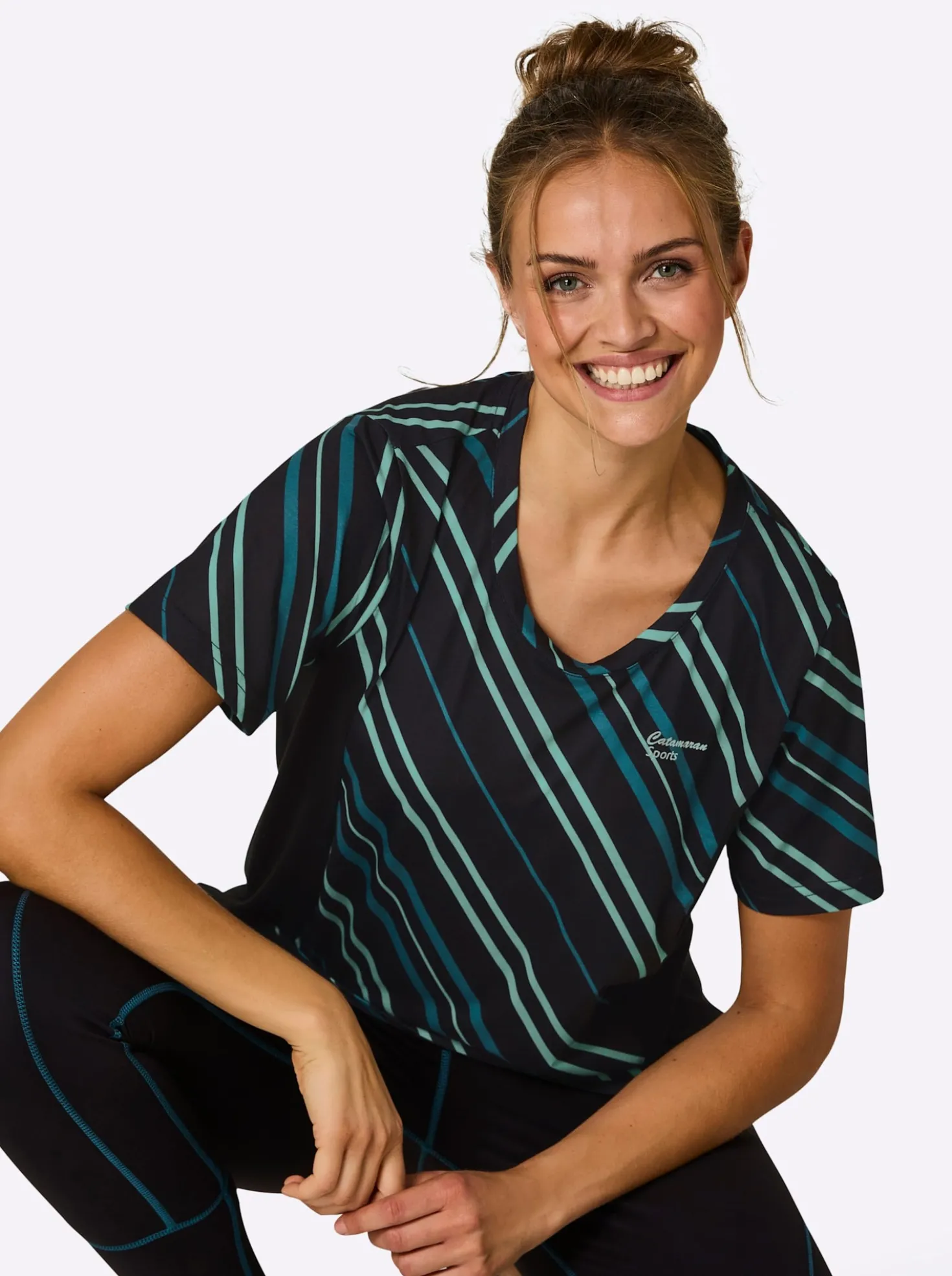Funktionsshirt mit Kontrast-Einsätzen