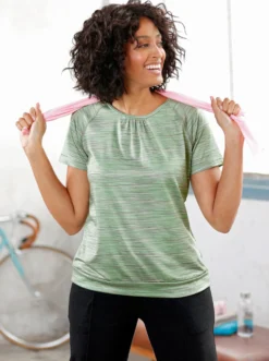 Funktionsshirt mit Raffungen