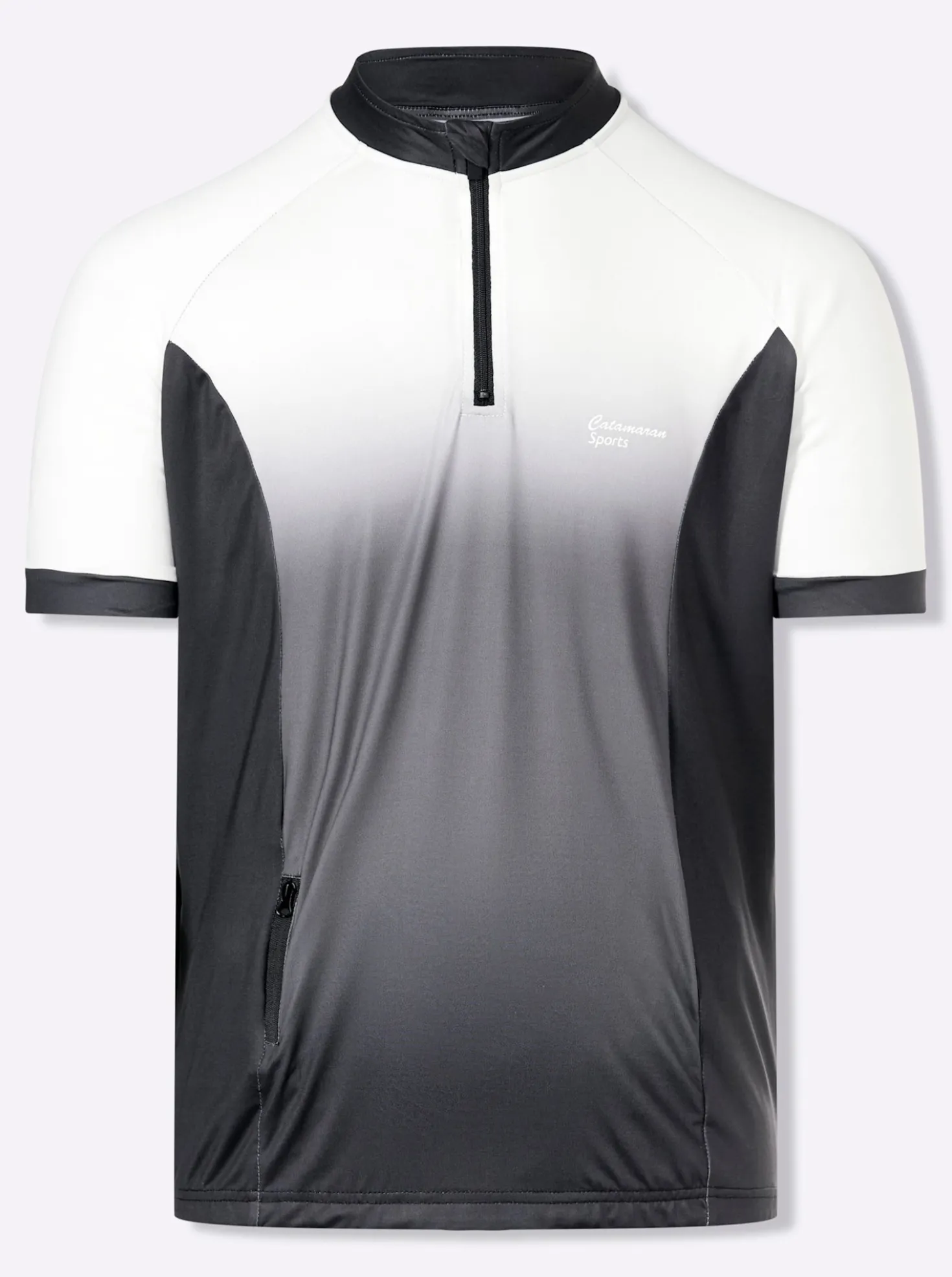 Funktionsshirt mit Reißverschluss-Taschen hinten