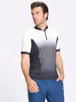 Funktionsshirt mit Reißverschluss-Taschen hinten