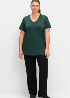 Funktionsshirt mit V-Ausschnitt