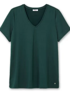 Funktionsshirt mit V-Ausschnitt