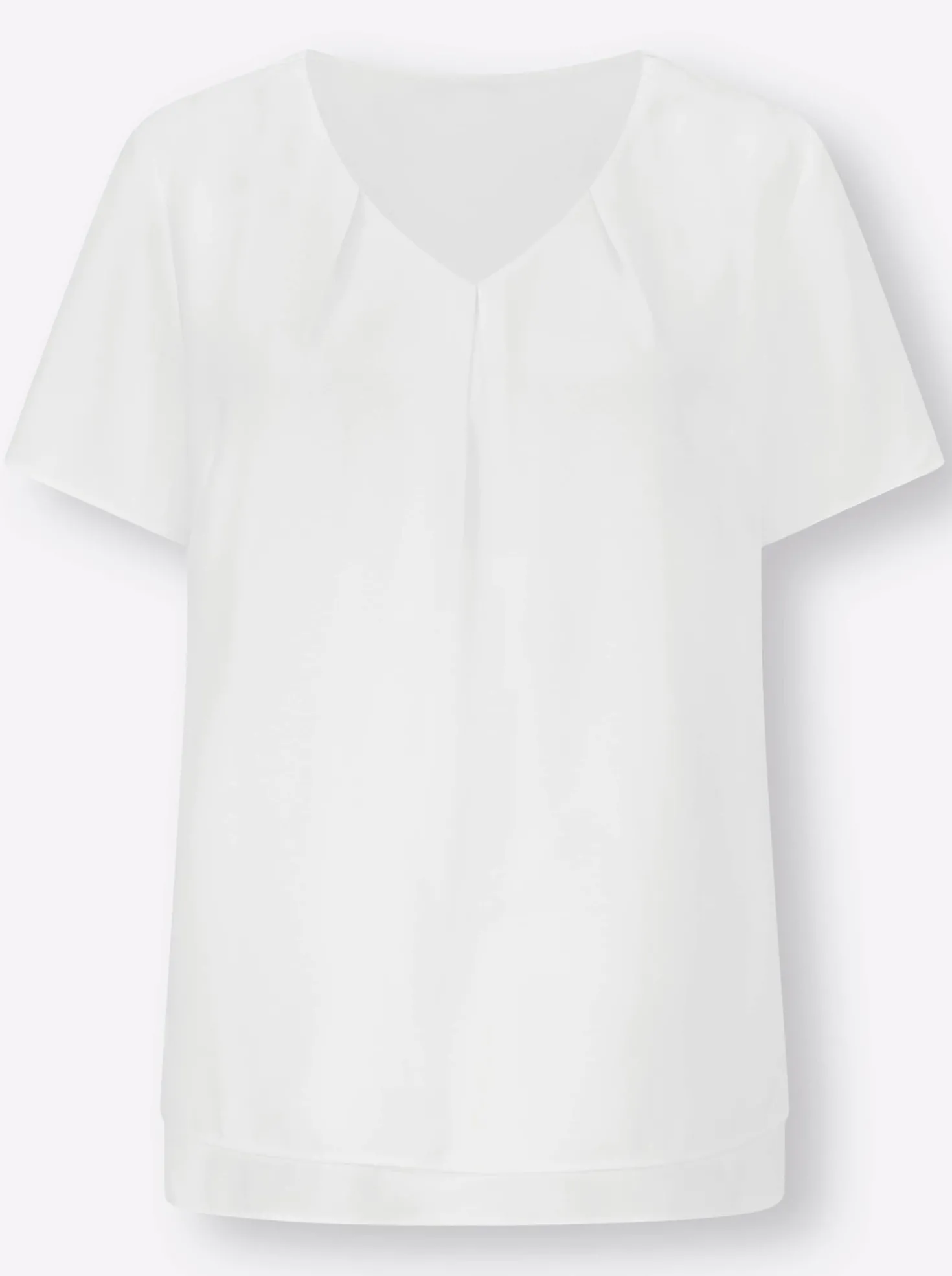Georgettebluse mit Kellerfalte vorn