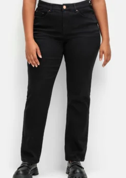 Gerade Jeans mit Bodyforming-Effekt