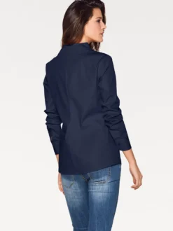 Hemdbluse mit Stehkragen