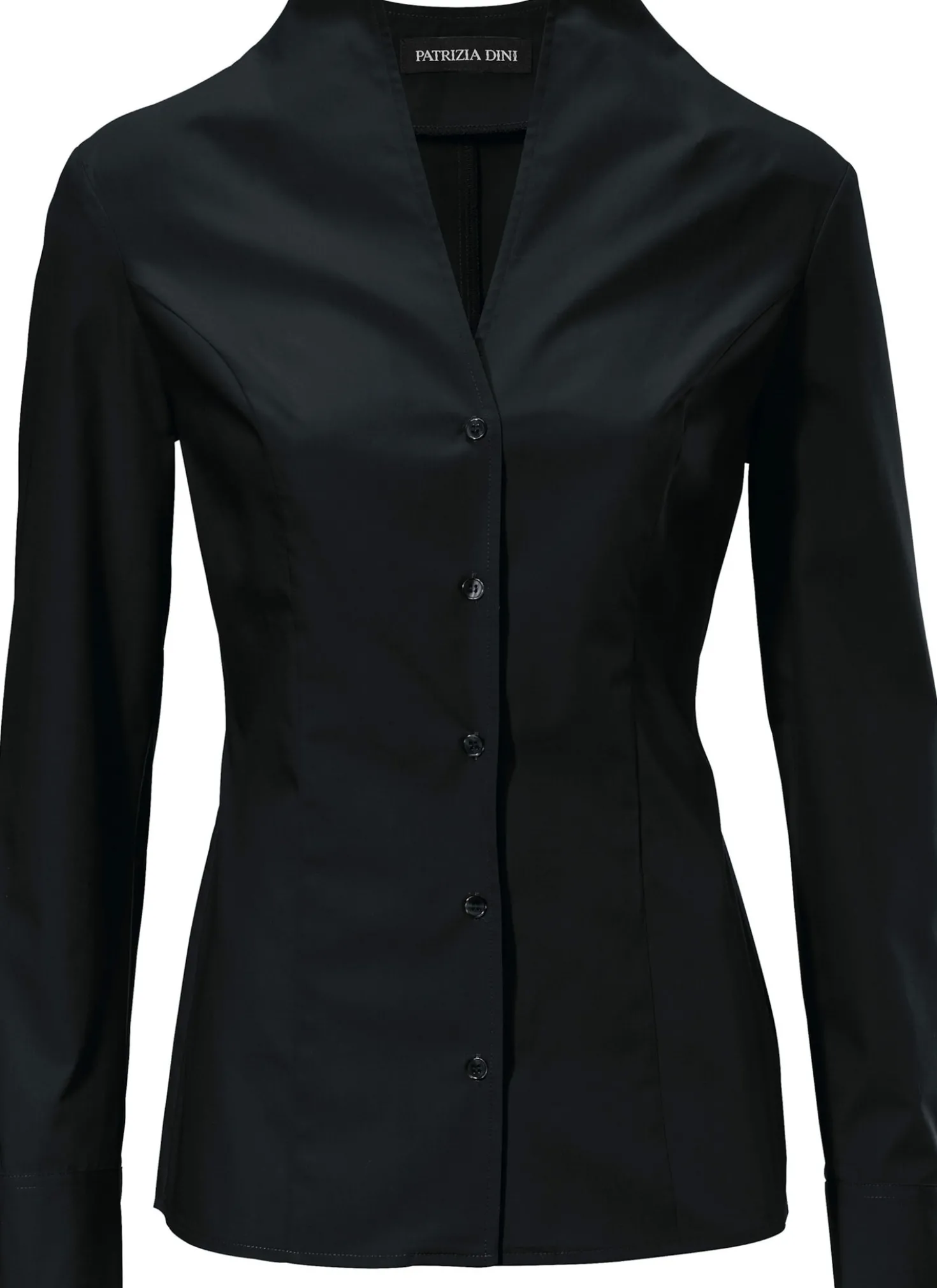 Hemdbluse mit Stehkragen