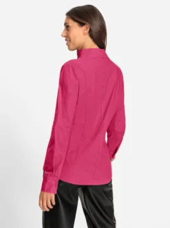 Hemdbluse mit Stehkragen