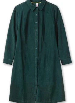 Hemdblusenkleid aus weichem Cord