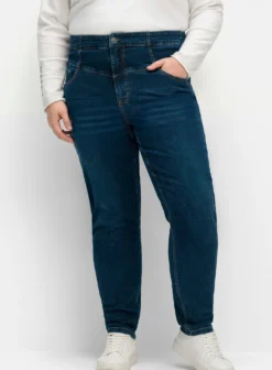 High-waist-Jeans in schmaler Form