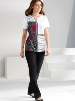 High-waist-Jeans mit hohem Rundum-Dehnbund
