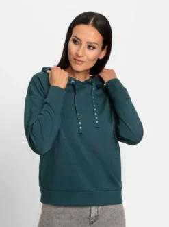 Hoodie mit Ziernieten