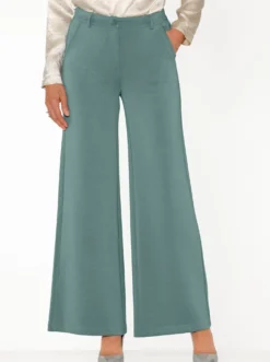 Hose in dezent glänzender Jersey-Qualität