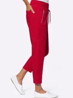 7/8-Hose mit Reißverschluss-Taschen