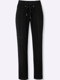 7/8-Hose mit Reißverschluss-Taschen