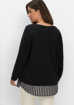 2-in-1-Langarmshirt in Layering-Optik