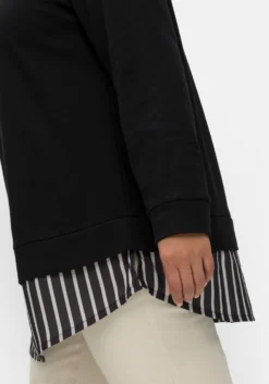 2-in-1-Langarmshirt in Layering-Optik