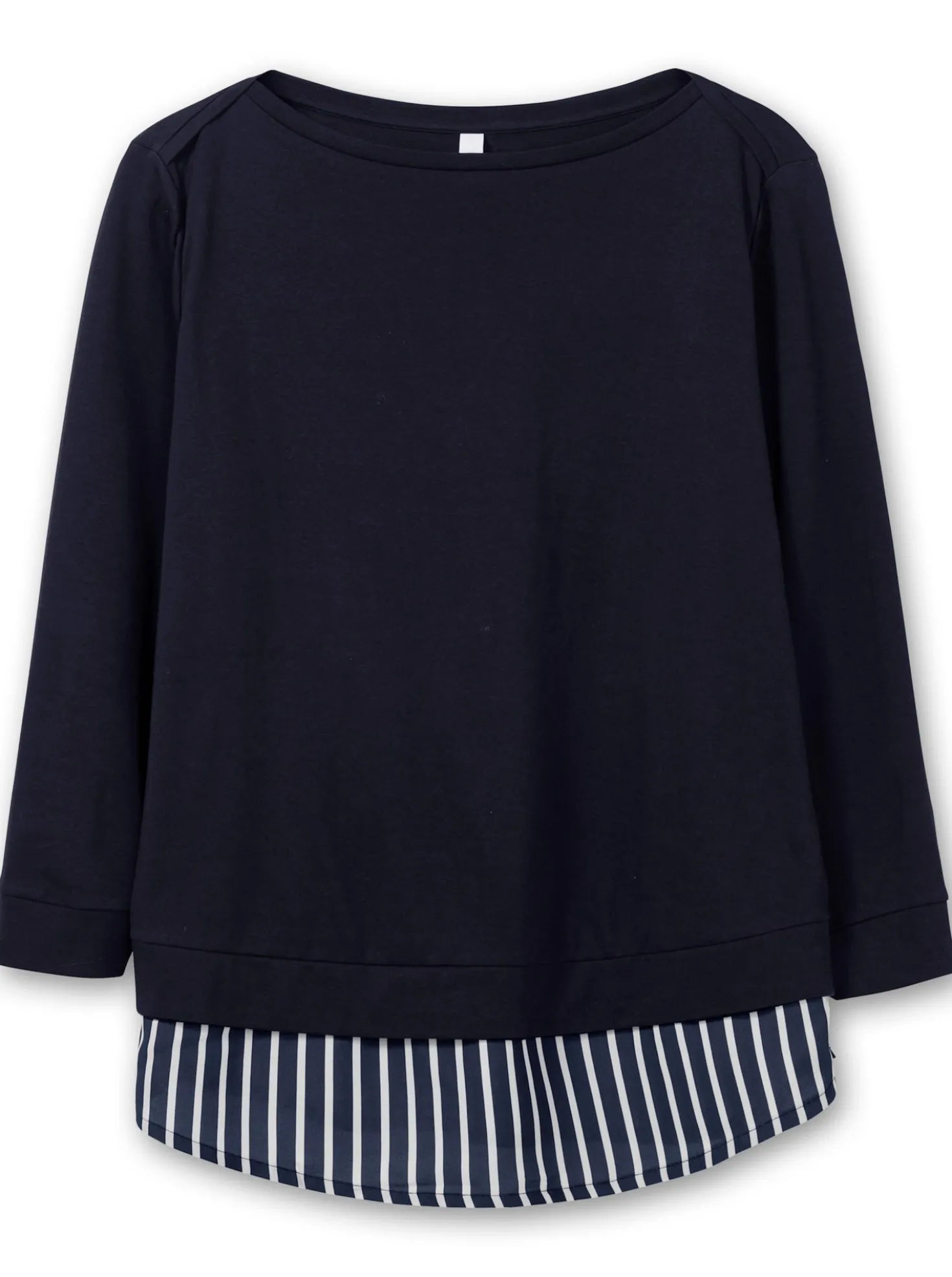 2-in-1-Langarmshirt in Layering-Optik