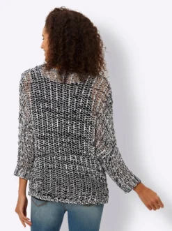 2-in-1-Pullover im Ajour-Strick