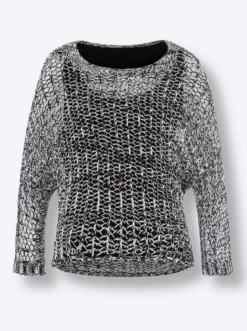 2-in-1-Pullover im Ajour-Strick