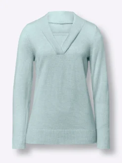 2-in-1-Pullover in Melange-Optik