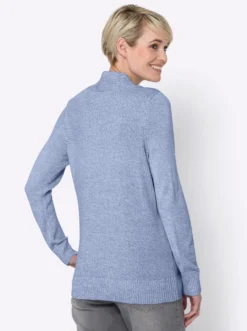 2-in-1-Pullover in Melange-Optik