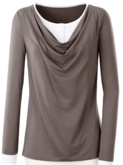 2-in-1-Shirt in elastischer Qualität