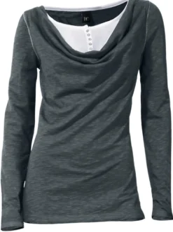 2-in-1-Shirt in elastischer Qualität