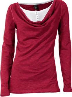 2-in-1-Shirt in elastischer Qualität