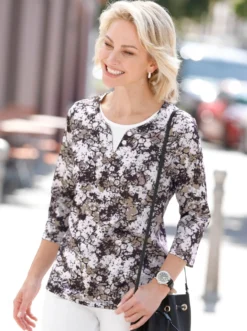 2-in-1-Shirt in formstabiler Jersey-Qualität