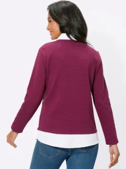 2-in-1-Shirt mit Blusen-Einsätzen