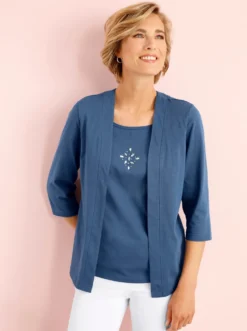 2-in-1-Shirt mit Einsatz vorne