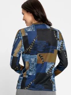 2-in-1-Shirt mit Stehkragen