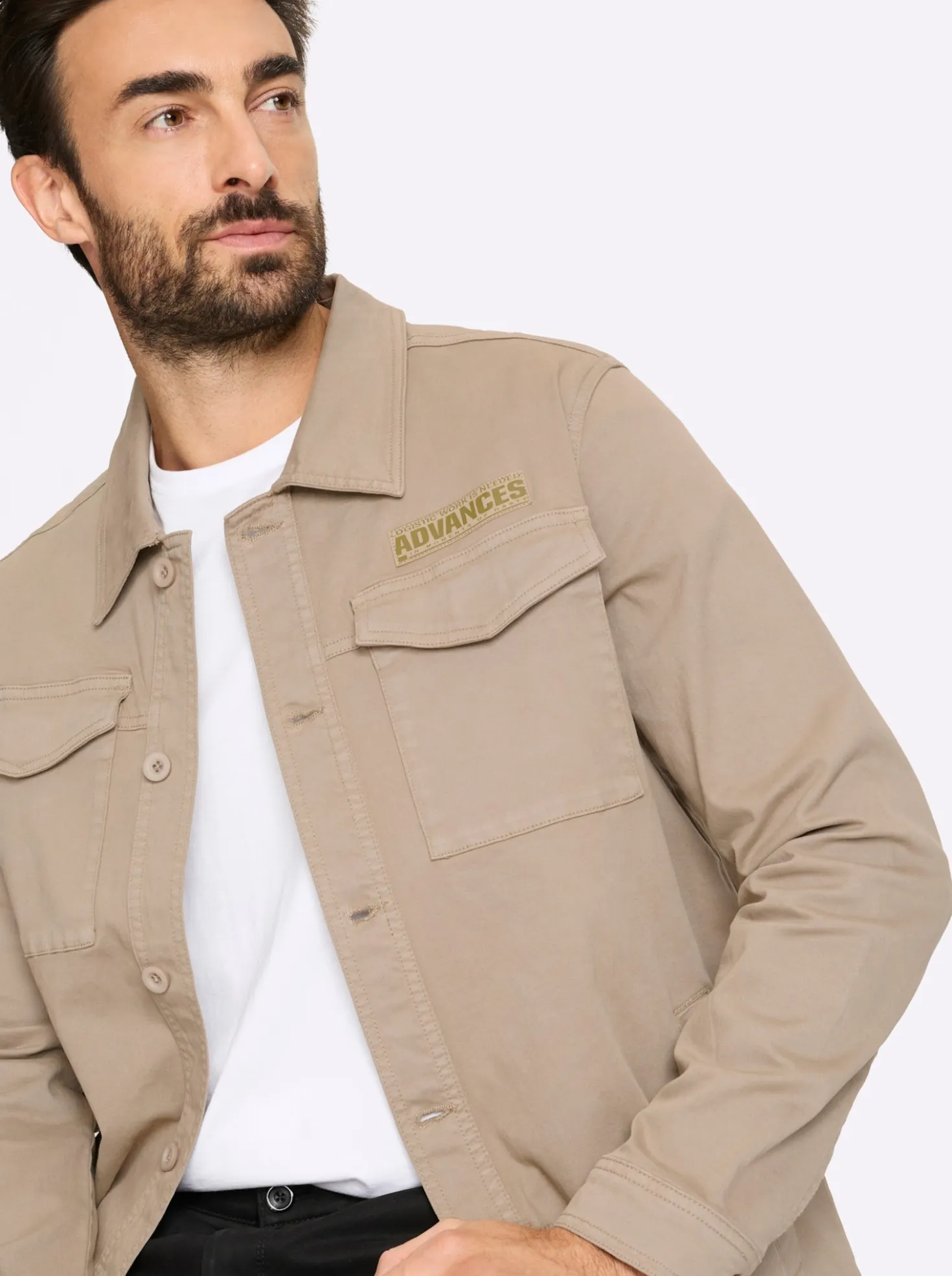 Jacke mit Klettverschluss-Brusttaschen