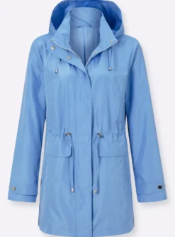 Jacke mit regulierbarer Kapuze und Taille