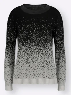 Jacquardpullover aus Jacquard-Strick