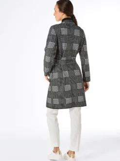 Jacquardstrickjacke in 2-in-1-Style