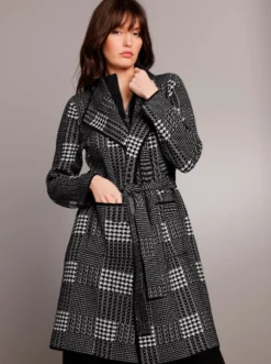 Jacquardstrickjacke in 2-in-1-Style
