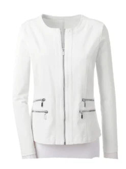 Jeansblazer mit Zier-Reißverschlüssen