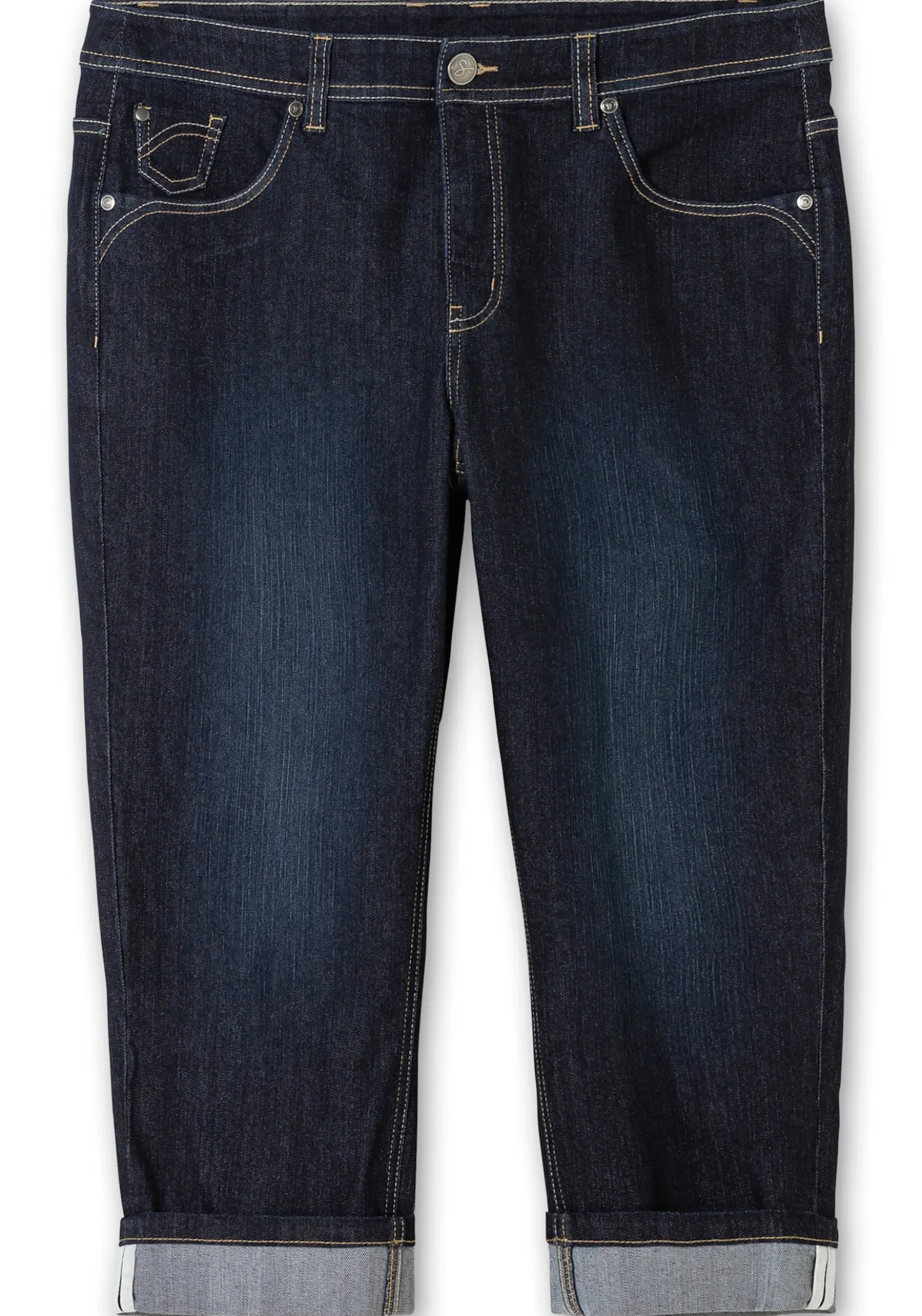 7/8-Jeans in schmaler Form, mit Kontrasttape