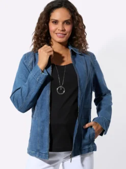 Jeansjacke in Twill-Qualität