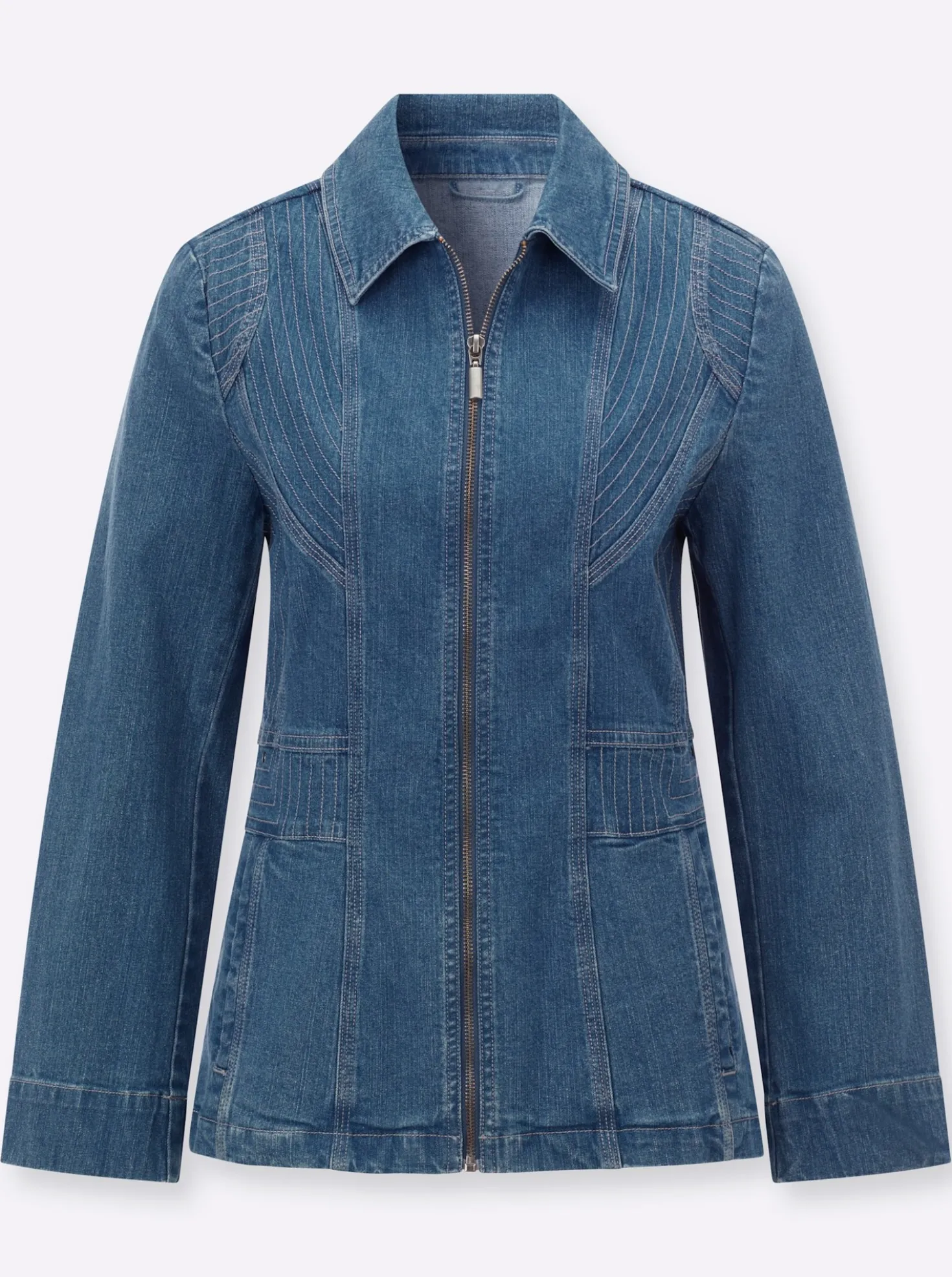 Jeansjacke in Twill-Qualität