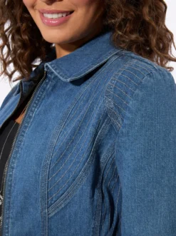 Jeansjacke in Twill-Qualität