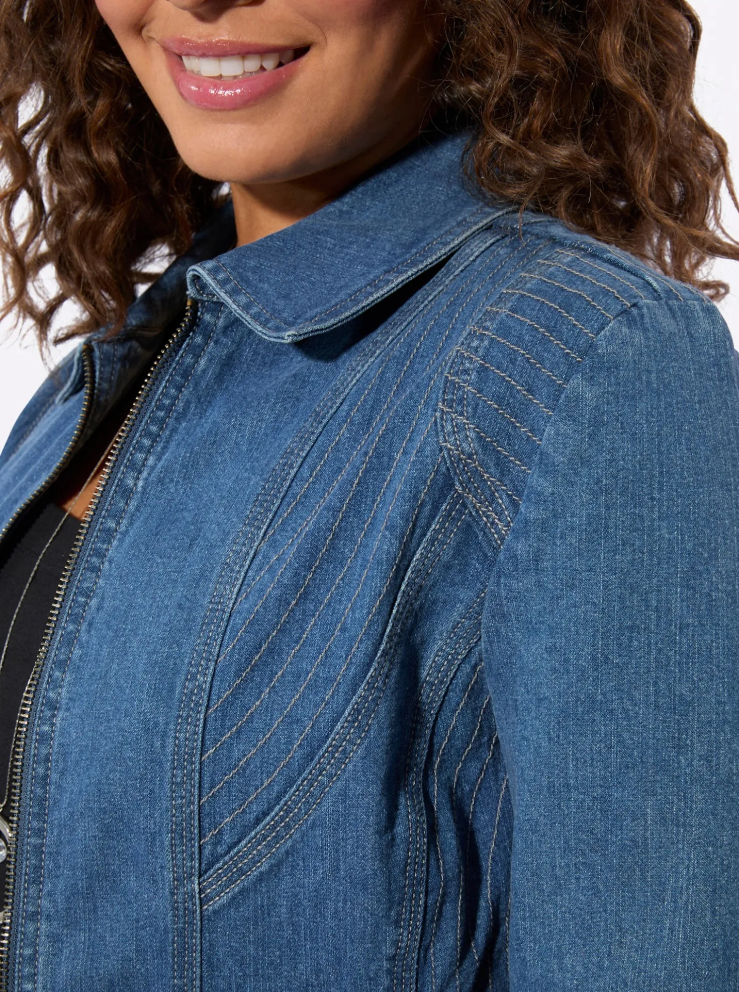 Jeansjacke in Twill-Qualität