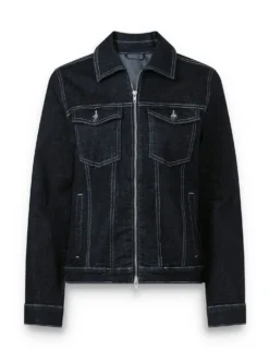 Jeansjacke mit 2-Wege-Zipper