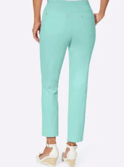 7/8-Jeans mit Jersey-Bund in softer Qualität