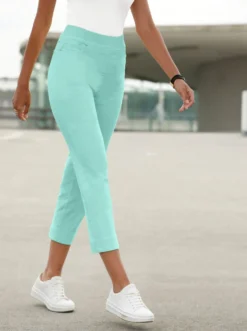 7/8-Jeans mit Jersey-Bund in softer Qualität