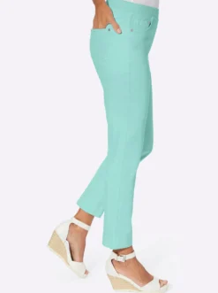 7/8-Jeans mit Jersey-Bund in softer Qualität